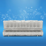 Open view of the tooth vault from the Tooth Fairy Collection Gifts, displaying compartments for securely storing lost teeth.