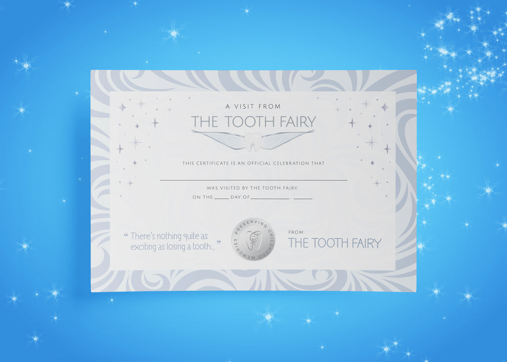 Foil Stamped Tooth Fairy Certificates