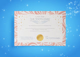 Foil Stamped Tooth Fairy Certificates